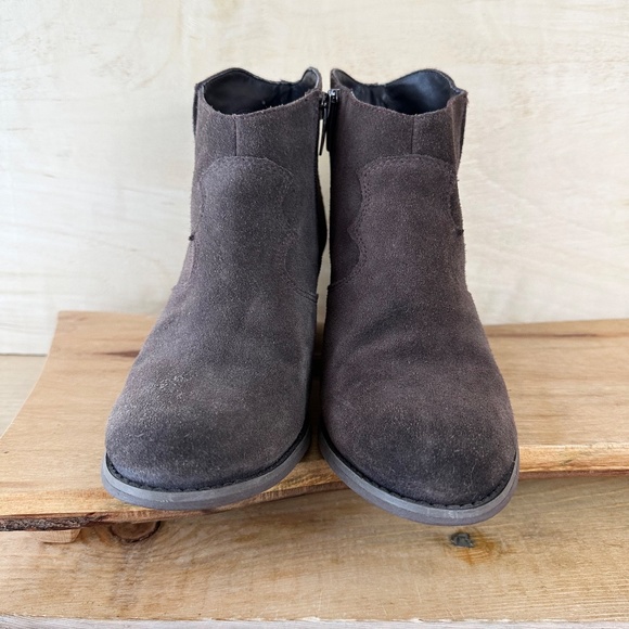 Marc Fisher Stefano Western Cowboy Ankle Boots 8 Brown - Picture 3 of 8